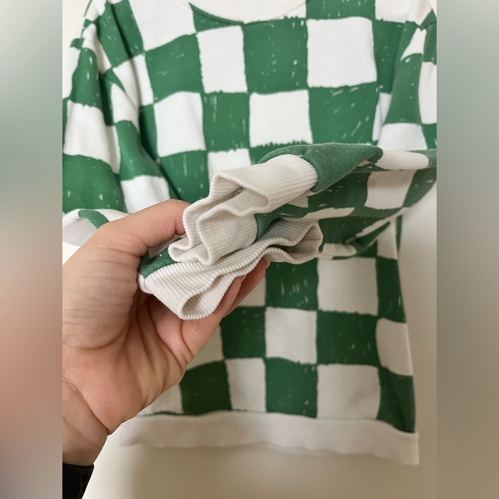 H&M Kids checkered sweatshirt - Picture 5 of 8